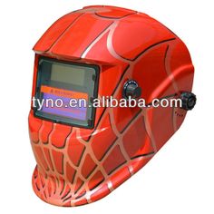 an orange helmet with a digital screen on it