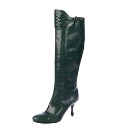 "Bottega veneta woven leather tall leather intrecciato boots great condition - used once! it 38.5 us 8 - 8.5 heel 3.25\" shaft: 15.5\" calf: 14\" made in italy leather tall boots with iconic bottega woven design 100% authentic bottega veneta guaranteed xo msv @moonstonevintagela www.moonstonevintagela.com" Vintage Bottega Veneta, Bottega Veneta Boots, Vintage Bottega, Brown Puffer, Womens Riding Boots, Tall Leather Boots, Woven Design, Vintage Chanel, Leather Chain