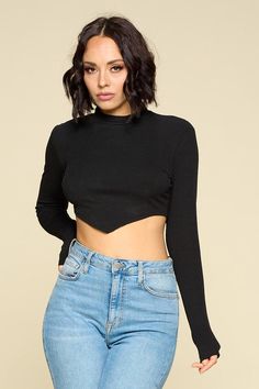 Trendy Crop Top For Fall Layering, Trendy Crop Top For Layering In Fall, Fitted Elastane Crop Top For Night Out, Trendy Stretch Cropped Sweater For Spring, Black Elastane Crop Top For Fall, Versatile Elastane Crop Top, Versatile Cropped Elastane Crop Top, Chic Cropped Crop Top For Fall, Versatile Fitted Crop Top For Layering