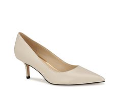 Nine West Arlene Pump - Free Shipping | DSW Elegant Formal Pumps With 4-inch Heel, Classic Closed Toe Pump With 4-inch Heel, Cream Kitten Heels For Spring, Cream Low Heel Court Shoes For Office, Cream Pointed Toe Heels For Office, Elegant Fall Court Shoes With 4-inch Heel, Fitted Kitten Heels For Spring Workwear, Spring Workwear Fitted Kitten Heels, Cream Pointed Toe Kitten Heels For Formal Occasions