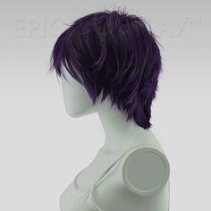 Apollo Purple Black Fusion Shaggy Wig for Spiking This Purple Black Fusion shaggy wig is perfect for cosplaying characters from popular series such as Rick Cosplay from Rick and Morty, Purple Black Fusion Star Cosplay from Soul Eater, Neptune Vasilias Cosplay from RWBY, Ichigo Hitofuri Cosplay from Touken Ranbu, Nagisa Shiota Cosplay from Assassination Classroom. With the Apollo style, achieving a voluminous and layered look is as easy as running your fingers through the hair or simply shaking i Black Hair Purple Highlights, Rick Cosplay, Neptune Vasilias, Purple Pixie Cut, Purple Black Hair, Layered Wigs, Purple Hair Highlights, Purple Pixie, Dark Purple Hair