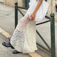 Low Waist Maxi Skirt, Skirt For Beach, Ruffles Skirt, Club Streetwear, Summer Music Festival, Floral Lace Skirt, Lace Maxi Skirt, Spring Picnic, Summer Formal Dresses