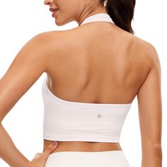 PRICES MAY VARY. Designed for yoga or lounge. Light support. Butterluxe collection features extremely soft and ultra stretchy, engineered for luxurious comfort. Removable built-in padding for easy adjustment. Double-layer design provides full coverage. Scoop neckline. Halter backless sports bras style. Butterluxe collection features super soft and stretchy high-quality fabric. Halter neck crop tops show your charming body curves for a stylish look. Removable pads for convenient adjustment.
 
 Fe Yoga Sports Bra With Light Support And High Stretch, High Stretch Sports Bra For Yoga, High Stretch Yoga Pants For Relaxation In Athleisure Style, High Stretch Yoga Pants For Relaxation, Versatile Sports Bra For Yoga, Sporty Stretch Yoga Pants For Relaxation, Sporty Yoga Pants For Relaxation, Functional Fitted Activewear For Relaxation, Versatile Breathable Sports Bra For Yoga