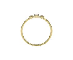 Combining sparkling diamonds and gold, Ila has created a stunning alternative to the predictable band. Three small prong set diamonds are centered on the 14K yellow gold band. Perfect added to a stack or worn solo!white diamonds : vary : 2mm to 3mm diameter : .10cttwrecycled 14K yellow gold band width : 1mmsize available : 7please contact us for sizing options Alex Sepkus, Digby And Iona, Rebecca Overmann, Jennie Kwon, Zoe Chicco, Cathy Waterman, Diamonds And Gold, Sparkle Diamonds, Gold Band