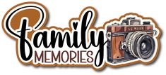 the family memories logo with an old camera