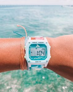 this is our paradise 🏝️✨ 🦈: @sageerickson Signature Shark Flower Power​ 📸: @​lydiasarbin  ​ ​ ​_ ​#limitededition #sandbetweenmytoes #oceanview #sunsetbeach #beachaddict #beachlife #accessory #accessories #armswag #myfreestylewatch #sharkwatch Preppy Camp, Sage Erickson, Shark Watch, Surf Watch, Freestyle Watch, Beach Watch, Tropical Florals, Surf Jewelry, Preppy Jewelry