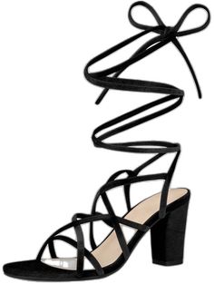 Trendy Formal Lace-up Sandals, Evening Lace-up Sandals With Block Heel, Evening Lace-up Sandals With Stacked High Heel, Chic Lace-up Block Heels For Party, Chic Lace-up Sandals With Wrapped Block Heel, Strappy Lace-up Sandals With Stacked Heel, Chic Lace-up Heels With Straps, Party Cross-tied Ankle Strap Sandals, Trendy Lace-up Sandals With Block Heel For Night Out