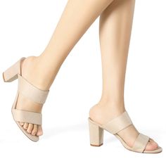 Transition simply and stylishly into spring with these block heels. Cut from a good-quality faux suede, and styled with a contemporary block heel, these heels will make your outfit instantly up to date. Team them with a pair of cropped trousers or skinny jeans for a chic look. These sandals run large, if you have wide feet, please order your normal size, if you are normal size, please order a half size down. Please check the size measurement chart before ordering. Block Heel Mules, Womens Chunky Heels, Heel Mules, Chunky High Heels, Open Toe Shoes, Rubber Shoes, Shoes Heels Pumps, Slingback Heel, Measurement Chart