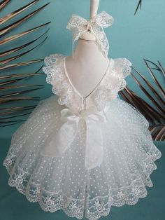 Toddler Wedding Dress This Sophisticated artisan baptism gown made with embroidery and lace details. Inside cloth is %100 cotton. For this Lace Christening Dress we can change the colour of the belt and ribbon such as pink yellow gold etc. We can prepare dress for every age like 4 years old 8 years old.. This Rustic Baby Wear includes also the head band. We customized for babies and kids as their measurements. Preparing the dress in about one or two week than ready for shipping. And also we can Lace Princess Dress With Ruffles For Wedding, Lace Princess Dress With Ruffles For First Communion, Lace Princess Dress For Party With Lace Back, Party Princess Dress With Lace Back, Lace Princess Dress With Lace Back For Party, Party Lace Princess Dress With Lace Back, Lace Princess Dress With Lace Back For Wedding, First Communion Princess Dress With Lace Trim, First Communion Dress With Lace And Ruffles