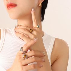 Style: Female Material: Titanium Steel, Imitation Pearl Pearl Type: Uncultured Pearl Color: White Earring Size: 2cm White Earring, Pearl Earring, Pearl Types, White Earrings, Pearl Color, Pearl Ring, Pearl Pendant, Pearl Bracelet, Handmade Ring