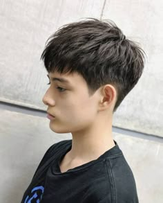 Asian Men Short Hairstyle, Two Block Haircut, Short Hair For Boys, Haircut Selfie, Man Haircut, Boy Haircuts Short, Photo Hijab