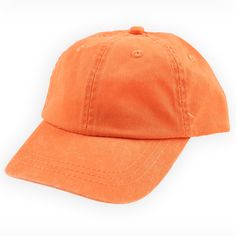 Protect their sweet little faces from the sun in our Orange Youth Baseball Cap! Key Features: Six-panel Garment washed twill fabric 100% cotton pigment dyed Features include a soft leather strap, antique brass buckle and tuck-in grommet Sizes: Youth - One size fits most Cheap Yellow Cap, Cheap Orange Casual Baseball Cap, Orange Cotton Baseball Cap, Vintage Cotton Baseball Cap For Summer, Distressed Adjustable Dad Hat In Cotton, Distressed Adjustable Cotton Dad Hat, Vintage Adjustable Canvas Baseball Cap, Spring Outdoor Washed Hat, Vintage Adjustable Canvas Hat