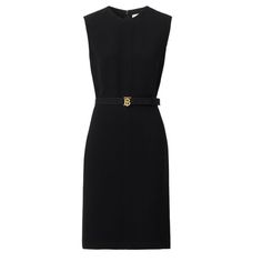 An Elegant Sleeveless Silhouette Cut From Italian-Woven Viscose Cady Cinch The Waist With The Polished Thomas Burberry Monogram Plaque Belt Dress Length: 95cm/37 4in This Is Based On A Size Uk S As Proportions Change Slightly According To Size 100% Viscose Back Concealed Hook-And-Eye And Zip Closure Specialist Dry Clean Made In Italy Pit To Pit: 18"Length: 39" Luxury Black Sleeveless Dress, Luxury Black Sleeveless Mini Dress, Luxury Sleeveless Workwear Dress, Luxury Sleeveless Dress For Work, Elegant Black Sleeveless Dress For Daywear, Burberry Clothes, Soft Preppy, Burberry Fashion, Burberry Monogram