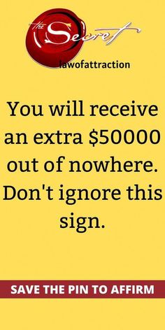 a sign that says you will receive an extra $ 5000 out of nowhere don't ignore this sign