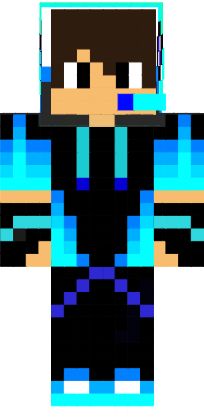 an image of a pixel art man in black and blue clothes with his arms outstretched