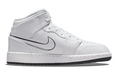 Air Jordan 1 Mid \Sneaker School\ (GS) DQ1864-100 Vapour Max Nike, Air Jordans Women, Nike Sacai, Low Air Jordan 1, Jumpman Logo, Womens Air Jordans, Jordans Women, Air Jordan 6, Air Jordan 5