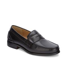 Dockers-Colleague Loafer Sporty a classy look in the Colleague loafer by Dockers. Besides the aesthetic penny slot detail, this moc toe slip-on has an extra-cushioned footbed and rubber sole for daylong comfort and support. Classic Moccasins With Cushioned Footbed And Round Toe, Formal Slip-on Slip-resistant Loafers, Classic Slip-on Dress Shoes With Cushioned Footbed, Business Loafers With Slip-resistant Design, Classic Slip-ons With Brogue Detailing, Business Slip-on Loafers With Slip-resistant, Business Slip-on Slip-resistant Loafers, Slip-resistant Moc Toe Loafers For Work, Classic Slip-resistant Slip-ons For Business