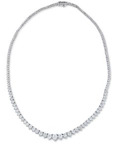 in stock Macy's Formal Cubic Zirconia Jewelry, Macy's Cubic Zirconia Formal Jewelry, Formal Cubic Zirconia Diamond Necklace With Polished Finish, Formal Platinum Diamond Necklace With Polished Finish, Macy's Round Jewelry For Formal Occasions, Elegant Diamond Jewelry From Macy's, Elegant Jewelry With Brilliant Cut From Macy's, Macy's Diamond Necklace With Brilliant Cut, Elegant Brilliant Cut Jewelry From Macy's