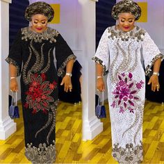 African Lace Dresses For Women, Lace Dresses For Women, Bubu Gown, Boubou Styles For Women, Kaftan Styles, African American Fashion, Long Summer Dresses Maxi, Long Sleeve Evening Gowns, Lace Gown Styles