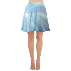 The soft fabric and flared cut of this skater skirt are just a few of the reasons why it's bound to become a favorite in your wardrobe. The flattering silhouette looks great on any body type, and thanks to the elastic waistband, you'll feel extra comfy. * 82% polyester, 18% spandex * Fabric weight: 6.78 oz/yd² (230 g/m²) (weight may vary by 5%) * Smooth fabric * Mid-thigh length * Elastic waistband * Overlock seams, coverstitch hemline * Blank product components in the US and Mexico sourced from Stretch Flared Skirt With Elastic Waistband, Spring Flared Swim Skirt With Lining, Flare Skirt With Stretch For Spring, Stretch Flare Skirt For Spring, Spring Flare Skirt With Stretch, Flared Skirt With Wide Waistband, Stretch Pleated Flared Swim Skirt, Flowy Swim Skirt With Elastic Waistband, Flared Stretch Skort With Elastic Waistband