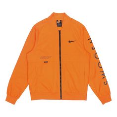 Nike Sportswear Swoosh Logo Printing Sports Jacket Orange DJ5368-801 (Men's/Gift Recommend) Swoosh Logo, Sports Jacket, Nike Sportswear, Mens Gifts, Nike, Orange, ? Logo, Sports