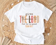 Give Thanks The Lord Shirt, Christian Shirt, Thanksgiving Family Shirt, Fall Shirt,  Religious Shirt, Bible Verse Shirt, Thanksgiving Shirt * How to order* → Please check and review all photos → Our sizes are accurate, but please check my measurements in the product details section to ensure you find the best fit. The measurement is taken from armpit to armpit. Feel free to reach out if you have any questions. *Product Information* We use Gildan Softstyle and Bella Canvas. Your order will be pro Cute Thanksgiving Shirts, Tha Ksgiving Shirts, Christian Thanksgiving Shirt, Funny Thanksgiving Shirts Teepublic, Womens Thanlsgiving Shirt, Christian Thanksgiving, Casual Thanksgiving Graphic Print T-shirt, Funny Thanksgiving Shirts, Thanksgiving Family