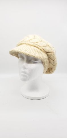 Fits both teenage girls and adult ladies. With their stretchy construction, the fleece-lined hat is one-size-fits-most. Material: 70% Acrylic, 30 % Angora Full Fleece Lining inside which will keep you warm and cozy. It's suitable for everyday wear and will be the perfect gifts. Cream Bonnet Beanie, One Size Fits Most, Cream Soft Knit Beanie Hat, Cream Beanie Bonnet One Size Fits Most, Beige Soft Knit Cap, Adjustable Soft Knit Bonnet Cap, Cream Knit Beanie Hat, Cream Soft Knit Cap, Soft Knit Crochet Cap, Warm Cream Beanie Cap