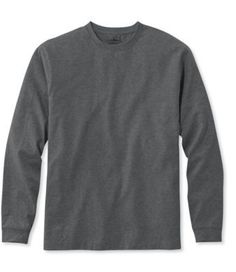 Made of soft cotton that resists wrinkles, stains, shrinking, fading and pilling, our resilient long-sleeve tee keeps its shape wash after wash. Traditional Fit: Relaxed through the chest, sleeve and waist. 100% jersey-knit cotton. Ribbed trim is 90% cotton/10% Lycra® elastane. Double ring-spun fabric fights shrinkage, stains, wrinkles, fading and pilling. Built for comfort, the fabric gets even softer the more you wash and dry it. Machine wash and dry. Comfortable enough for everyday wear. Dura Soft-washed Gray Long Sleeve T-shirt, Gray Cotton Crew Neck Long Sleeve Top, Classic Long Sleeve Fall T-shirt, Casual Long Sleeve Soft-washed T-shirt, Casual Soft-washed Long Sleeve T-shirt, Classic Long Sleeve Relaxed Fit T-shirt, Long Sleeve Soft-washed Cotton T-shirt, Basic Gray Long Sleeve T-shirt, Basic Long Sleeve Gray T-shirt