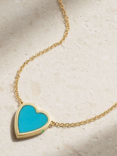 Shop JENNIFER MEYER Mini Heart 18-karat gold turquoise necklace, Explore the latest JENNIFER MEYER women's collection today on NET A PORTER Jennifer Meyer Jewelry, Lapis Lazuli Necklace, Jennifer Meyer, Jewellery Brand, Fashionable Outfits, Mini Heart, Outfits And Accessories, Fine Jewellery Necklace, Pendant Set