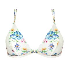 Wireless bra with front-opening LISE CHARMEL Baisers Légers Secret In Lace, Satin Embroidery, Printed Embroidery, Designer Bra, Soft Cup Bra, Stocking Tights, Triangle Bra, Cup Bra, Wireless Bra