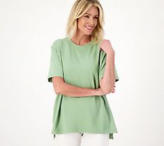 The comfy tee of your dreams, this oversized tunic style is your go-to pick for cozying up on the couch or sitting on the porch in the morning with a cup of coffee. From Cuddl Duds. Sitting On The Porch, Cuddl Duds, Oversized Tunic, The Comfy, Tunic Style, Tunic Styles, The Porch, A Cup Of Coffee, Comfy Tees