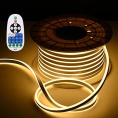 TheLAShop 100ft Waterproof Flexible LED Neon Light RF Remote Warm White Image Led Rope, Led Rope Lights, Rope Lights, Tools Hardware, Led Neon Lighting, Waterproof Led, Photography Equipment, Led String Lights, Corner Designs