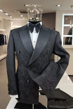 Black Prom Tuxedo Ideas, Luxury Black Tuxedo With Double Button Closure, Black Double Breasted Suit With Double Button For Evening, Black Double Breasted Suit For Evening, Black Double Breasted Suit With Long Sleeves For Evening, Black Double Breasted Long Sleeve Suit For Evening, Luxury Evening Tuxedo With Double Button Closure, Tuxedo Suit With Double Button Closure For Evening, Evening Tuxedo Suit With Double Button Closure