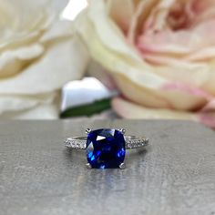 Wow picks! Blue Sapphire Ring, Cushion Cut Blue Sapphire Engagement Ring For Women 14k Solid White Gold , Simple Blue Sapphire Engagement Rings, #6131 at $660.00 Choose your wows. 🐕 #EngagementRings #BlueSapphireRing #RingForWomen #14kSolid #CushionShaped #WhiteGold #EngagementRing #BlueSapphire #SimpleBlueSapphire #CushionCut Blue Sapphire Asscher Cut Ring Gift, Asscher Cut Blue Sapphire Ring Gift, Sapphire Diamond Ring With Cushion Brilliant Cut, Classic Sapphire Ring With Lab-created Gemstone, Sapphire Diamond Ring With Cushion Cut, Sapphire Diamond Ring With Princess Cut, Sapphire Diamond Ring Princess Cut, Classic Sapphire Birthstone Promise Ring, Classic Blue Sapphire Ring In 14k White Gold