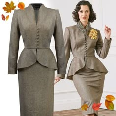 Brand New With Tags. Both Size 14. Bust Measures 20 Inch Flat, Waist On The Skirt 16 Inches Flat. Bossy Outfit, Coat And Suit, Old Hollywood Dress, Pencil Skirt Suit, Boss Music, 1950 Women, Vintage Street Style, Lilli Ann, Model Accessories