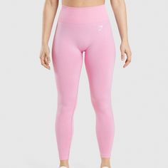 Bubblegum Pink Gymshark Leggings Brand New, Never Worn! Pet Free & Smoke Free Home Always Accepting Offers!! Pink Gymshark, Gymshark Vital Seamless, Gymshark Flex Leggings, Jumpsuits Women, Textured Leggings, Flex Leggings, Black Capri Leggings, Training Clothes, Gymshark Leggings