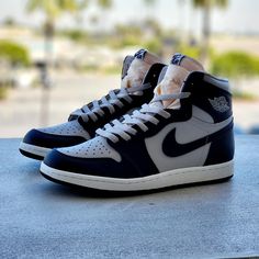 Air Jordan 1 High 85 "Georgetown" Minion Sneakers, Air Jordan 9, Yeezy Sneakers, Jordan 8, Jordan 7, Womens Air Jordans, Chic Gowns, Jordan Air, Jordan 2