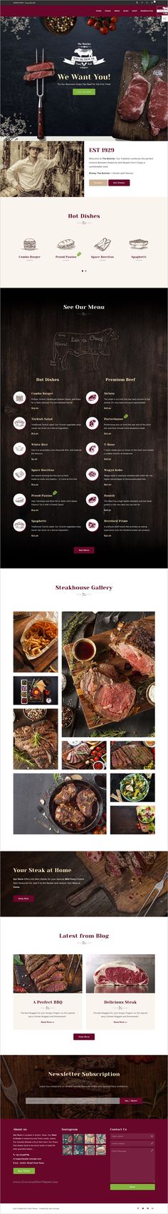 an image of a web page with food items on the bottom, and in the middle