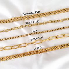 "Elevate your look with any of our glimmering, chunky gold chains. Choose from our luxurious selection to craft an unmistakably stylish and timeless ensemble. Perfect to add a touch of sophisticated glamour to any outfit. ♡︎ 𝘼 𝙥𝙤𝙧𝙩𝙞𝙤𝙣 𝙤𝙛 𝙥𝙧𝙤𝙛𝙞𝙩𝙨 𝙛𝙧𝙤𝙢 𝙚𝙫𝙚𝙧𝙮 𝙤𝙧𝙙𝙚𝙧 𝙞𝙨 𝙙𝙤𝙣𝙖𝙩𝙚𝙙 𝙩𝙤 𝙒𝙤𝙢𝙚𝙣 𝙞𝙣 𝙣𝙚𝙚𝙙 ♡︎ ꕥ 𝗢𝗨𝗥 𝗝𝗘𝗪𝗘𝗟𝗥𝗬 𝗜𝗦 ꕥ * High Quality * Handmade * Waterproof  * 100% Lead & Nickel Free  * Won't tarnish or discolour * Hypoallergenic * Recyclable ꕥ 𝗠𝗔𝗧𝗘𝗥𝗜𝗔𝗟𝗦 ꕥ * 18K Gold Plated PVD Stainless Steel * 10mm Diamond Cut Curb Chain * 10mm Textured Cable Chain * 3.5mm Box Chain * 15mm Paperclip Chain * 10mm Cuban Link Chain * Necklace includes 2\" extender ꕥ 𝗣𝗔𝗖𝗞𝗔𝗚𝗜𝗡𝗚 ꕥ * Every piece comes in their own little bag with a jewel Luxury Stainless Steel Cable Chain Necklace, Luxury Gold Plated Box Chain Necklaces, Gift Jewelry With Rectangular Link Curb Chain, Gold-tone Chunky Chain Necklace For Gift, Gold Chain Link Necklace As A Gift, Gold Cuban Link Necklace With Cable Chain, Gold Cuban Link Necklace With Cable Chain As Gift, Gold Chain Link Necklace For Gift, Gold Chunky Chain Rectangular Necklace