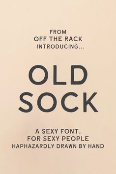 an old sock advertisement is shown in black and white