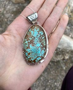 The beautiful brown and blue tones in this Nevada Turquoise stone create a mesmerizing matrix in this vintage necklace. Handmade in the USA. Brown And Blue, Blue Tones, Necklace Handmade, Turquoise Stone, Vintage Necklace, Nevada, Matrix, Turquoise Necklace, Turquoise