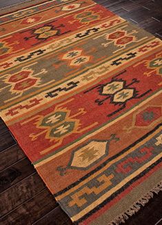 Bedouin Thebes Deep Rust Area Rug - Froy.com Baba Jaga, Jaipur Rugs, Kilim Pattern, Traditional Kilim, Weave Rug, Southwest Decor, Jute Area Rugs, Vintage Eclectic, Mountain House