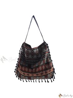 Bird in Bag - Chic and Timeless Womens Vintage Shoulder Bag with Tassel Fringe - Sling Handbags and Purses with Roomy Interior Daily Use Rectangular Shoulder Bag With Tassels, Daily Use Pouch Bag With Tassels, Rectangular Bucket Bag With Tassels For Daily Use, Tasseled Shoulder Bag For Daily Use, Daily Use Satchel Bag With Tassels, Everyday Pouch Bag With Tassels, Daily Use Satchel Shoulder Bag With Tassels, Tasseled Satchel Bags For Shopping, Tassel Satchel Bag For Shopping