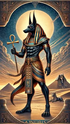 anubis is the god of egypt and one of the most powerful pharaohs