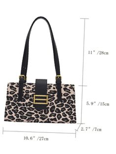 Bag For Love - Leopard Graphic Buckle Decor Shoulder Bag - Women Shoulder Bags Product Description Color Multicolor Pattern Type Leopard Style Fashionable Bag Size Medium Quantity 1 piece Type Square Bag Composition 95% Cotton Composition 5% Polyurethane Material Cotton Size Chart INCH CM Size Bag Width Bag Height Bag Length one-size 2.8 5.9 10.6 Size Bag Width Bag Height Bag Length one-size 7 15 27 Similar Products h2 { text-align: center; } .red-box { width: 100%; display: flex; flex-direction Rectangular Leopard Print Bags For Daily Use, Leopard Print Large Capacity Rectangular Bag, Leopard Print Rectangular Satchel For Shopping, Rectangular Leopard Print Shoulder Bag For Daily Use, Leopard Print Rectangular Shopping Bag, Trendy Rectangular Leopard Print Bags, Leopard Graphic, Leopard Style, Leopard Fashion