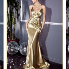 This Beautiful Floor Length Fitted Stretch Satin Sheath Evening Gown For Your Next Formal Event. This Long Sleeveless Wide Strap Formal Dress In Red Features A Gathered Waistband, Ruched Deep Sweetheart Neckline And Open Criss-Cross Back Color:Gold Satin Mermaid Dress, Mermaid Long Bridesmaid Dresses, Dressing Table Ideas, Ballroom Dance Dress, Satin Evening Gown, Cinderella Divine, Dresses Dinner, Strapless Prom Dress, Dresses Australia