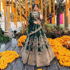 Instagram$Facebook Follow Us :- @jayamarfab Green Silk Lengha Choli In Embroidery Work Designer Lehenga Choli Indian Outfit We Make Wedding Lehengas, Indian Lehenga, Bridal Lehenga, Designer Lehenga, South Indian Dresses, Lengha Choli, Chaniya Choli, Lancha, Semistitched Lehenga, Bridesmaid Lehengas, Sabyasachis Lehengas, Floral Skirts, Punjabi Lehengas, Ethnic Lehengas, Indo-western Outfits, Indian Outfits, Bollywood lehengas. Importance note: we will not make any changes in lehenga length Lehenga Choli Details: Lehenga: Lehenga Fabric :- Silk Lehenga Work :- Sequence 3 mm Work, Multi Needle Work, Coding Work, Embroidery Work, Zari Work. Less Lehenga Inner :- Micro Silk Blouse: Blouse Fabric :- Malay Satin Silk, Sequence 3 mm Work Blouse Work :- Sequence 3 mm Work, Multi Needle Work, Codi Green Bridal Lehenga, Dark Green Lehenga, Lehenga Green, Green Lehenga Choli, Dark Green Colour, Baju Kahwin, Blouse Lehenga, Silk Lehenga Choli, Butterfly Net