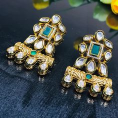 These are a beautiful pair of Earrings, made with beautifully Kundan beaded. These earrings work well with all types of clothing, whether it be formal attire or a casual party. Option 1 : Red Color (E716) Option 2 : Green Color (E717) Eye-catching and unique jewellery that will set you apart. Gift this piece to a loved one, and see their face light up with joy. Best for gifting or for personal use, wear it to any occasion and be in the spotlight. Elegant Plug Earrings For Festive Celebration, Elegant Festive Celebration Plug Earrings, Jeweled Jhumkas For Party And Festivals, Jeweled Jhumkas For Festivals And Party, Jeweled Party Jhumkas For Festivals, Traditional Green Bridal Earrings For Party, Festive Green Chandelier Earrings For Party, Elegant Green Danglers For Festive Occasions, Traditional Crystal Earrings For Festive Occasions