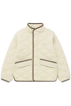 KOODING carries the latest Covernat jackets. KOODING is the global leading shopping website in providing authentic Korean fashion, beauty and lifestyle items, including clothing, cosmetics, shoes, accessories, and bags in affordable, fast, easy, and safe way. Beige Padded Collar Outerwear For Streetwear, Quilted Beige Cotton Outerwear, Beige Quilted Cotton Outerwear, Casual Beige Outerwear With Fleece Lining, Cream Winter Streetwear Outerwear, White Cotton Outerwear For Outdoor Activities, White Spring Travel Outerwear, White Utility Winter Outerwear, Beige Outerwear With Pockets For Outdoor Activities