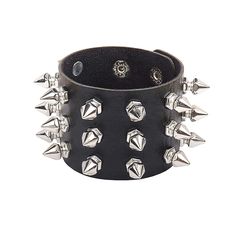 PRICES MAY VARY. Gothic Bracelets - including different styles of studded belt punk bracelets, skull, spikes and made of leather. Cool rock style that you can use to match your black outfit. Reliable material - Our grunge bracelets are made of eco-friendly alloy and soft leather for high quality and comfortable wearing. Advanced polishing and beautiful plating alloy material, smooth leather surface, comfortable and fashionable to wear. Fine workmanship and exquisite tailoring ensure the bracelet Adjustable Punk Bracelets For Streetwear, Adjustable Punk Bracelet For Streetwear, Adjustable Punk Bracelets For Biker Events, Punk Leather Bracelet With Rivets, Punk Style Leather Bracelet With Rivets, Trendy Metal Wristband For Concerts, Black Punk Leather Bracelet With Spikes, Punk Bracelets With Rivets For Concert, Punk Black Wristband With Spikes